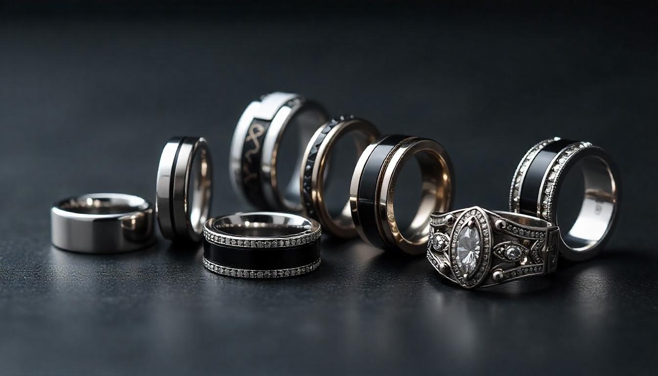 عکس مدل های مختلف انگشتر نقره مردانه