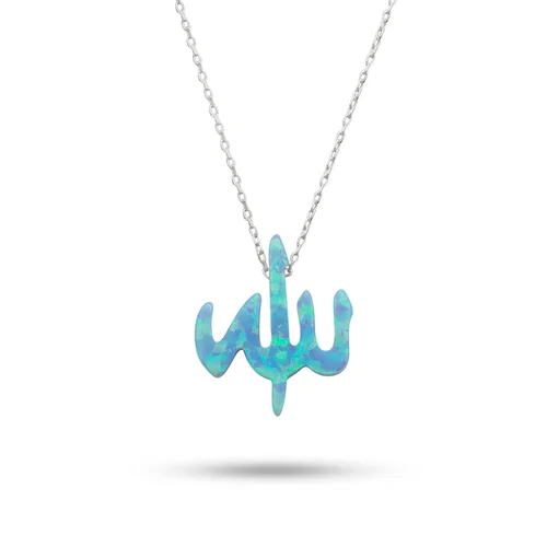 گردنبند نقره اپال الله