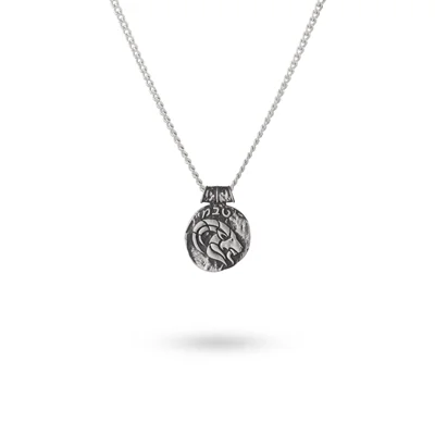 گردنبند نقره ماه دی