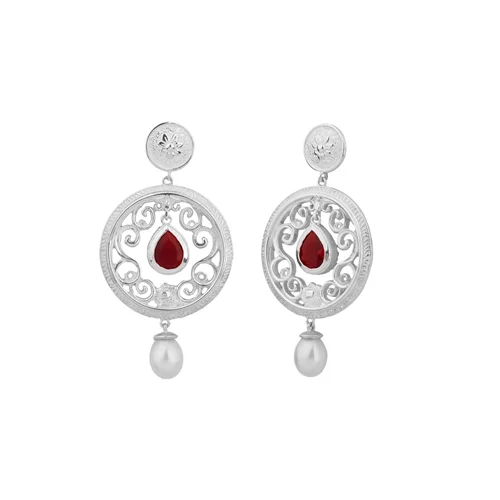گوشواره نقره دلارا