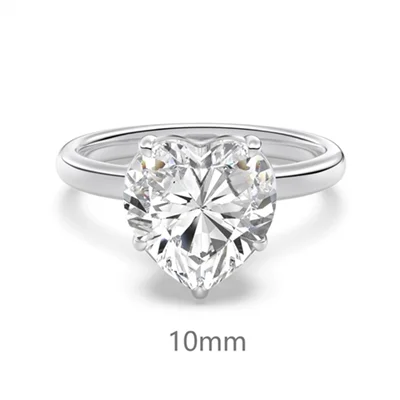 انگشتر نقره قلب بلا 10 mm