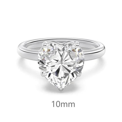 انگشتر نقره قلب بلا 10 mm