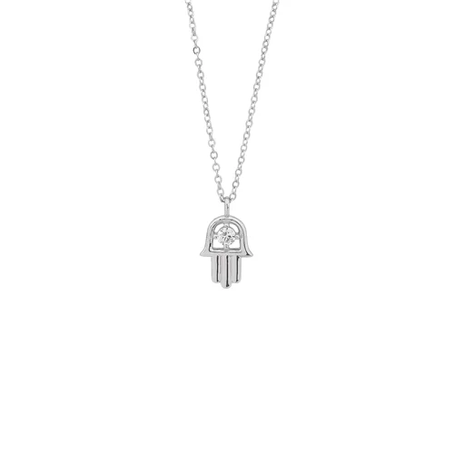 گردنبند نقره همسا نگین دار