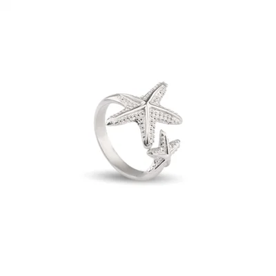 انگشتر نقره ستاره دریایی