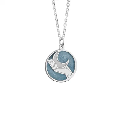 گردنبند نقره لمس ماه