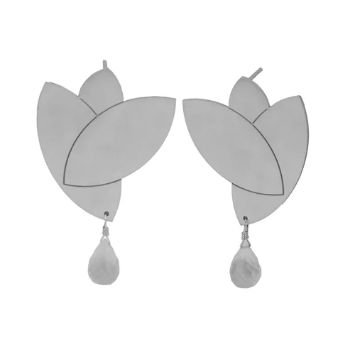 گوشواره نقره لاله