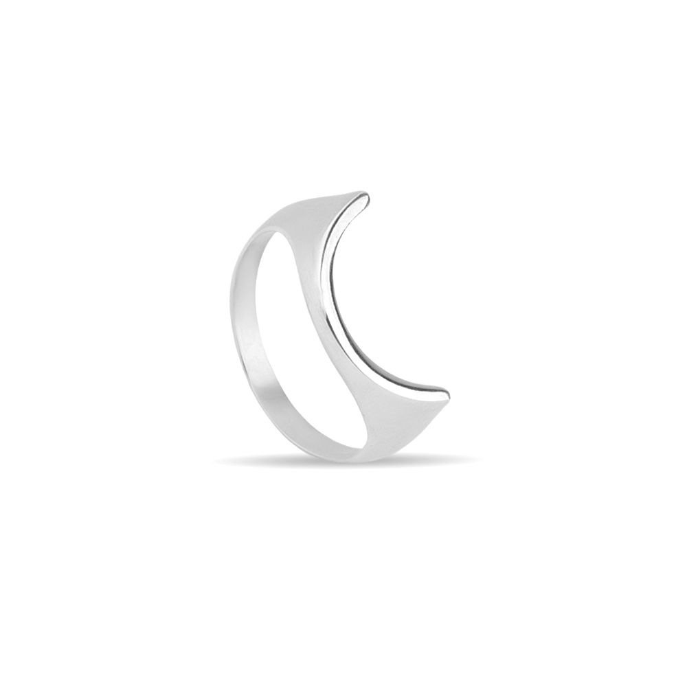 انگشتر نقره هلالی