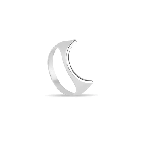 انگشتر نقره هلالی