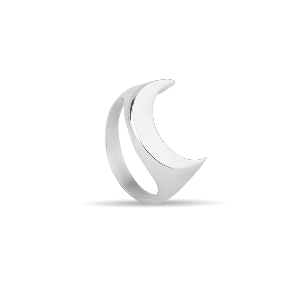 انگشتر نقره ماه