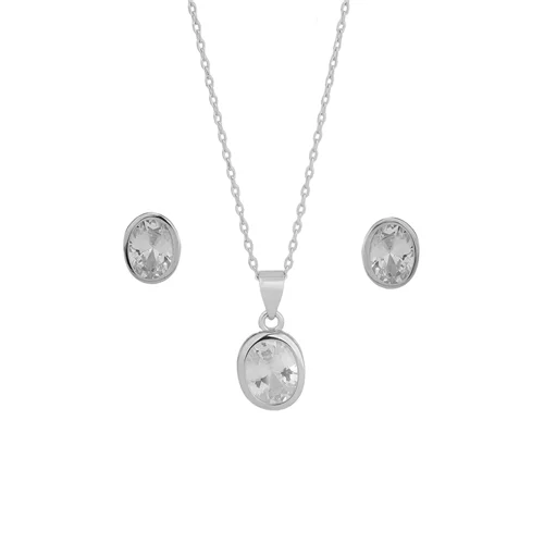 نیم ست نقره اوال