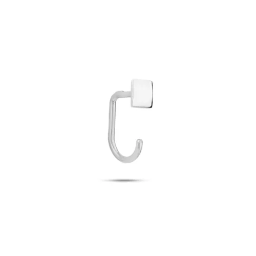 پیرسینگ گوش نقره گین مربع