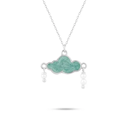 گردنبند نقره نم ابر