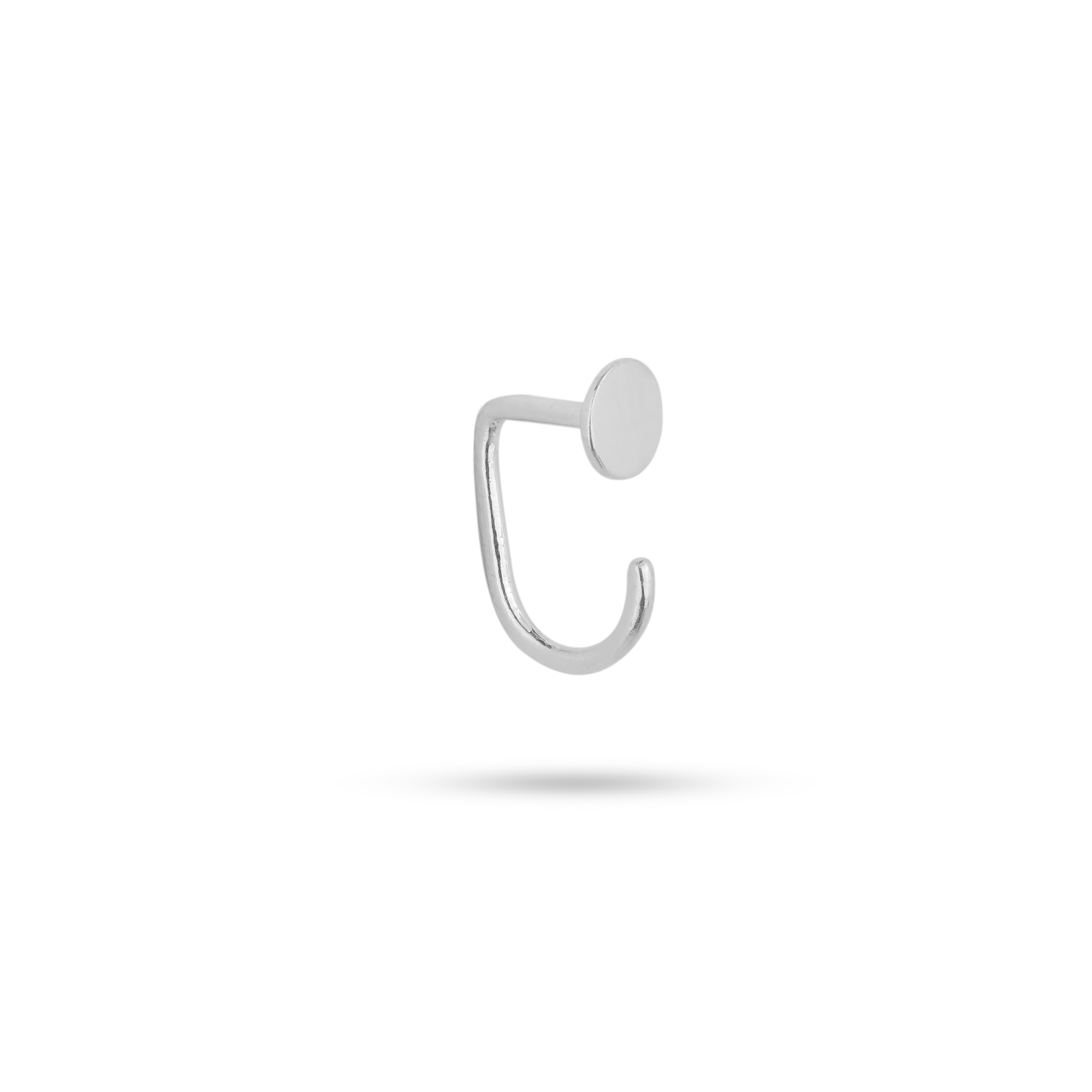 پیرسینگ گوش نقره گین