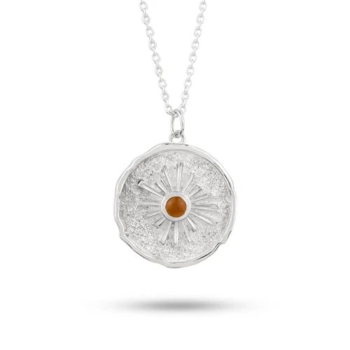 گردنبند نقره شمس