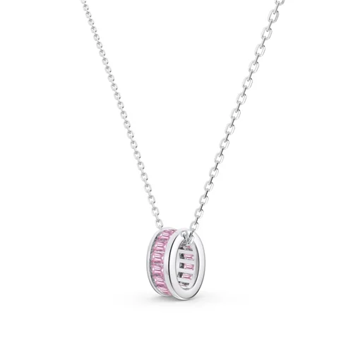 گردنبند نقره حلقه صورتی