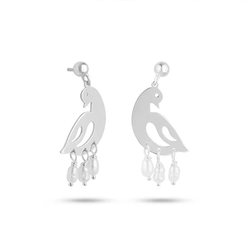 گوشواره نقره طاووس