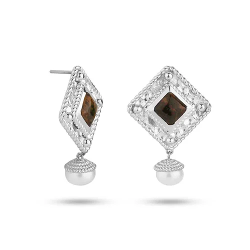 گوشواره نقره فوژان