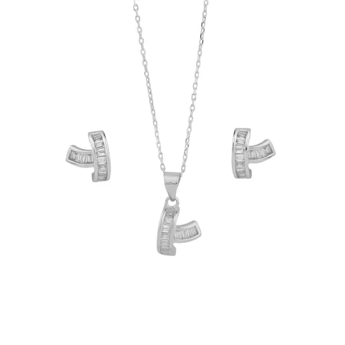 نیم ست نقره شاینا