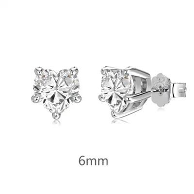 گوشواره نقره قلب بلا 6