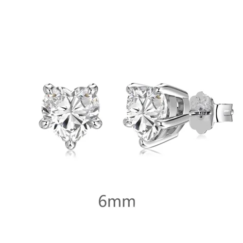 گوشواره نقره قلب بلا 6