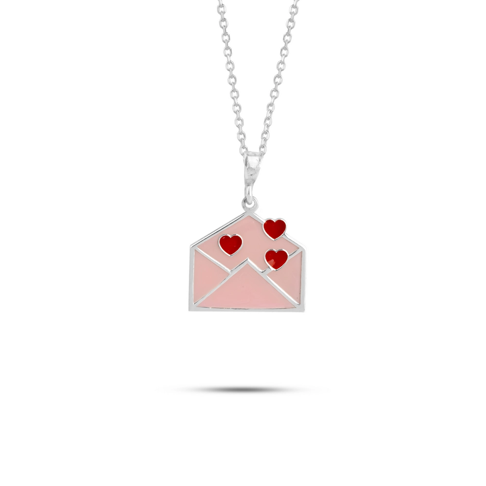 گردنبند نقره پیام عشق