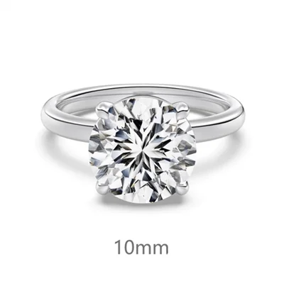 انگشتر نقره نقطه نور 10mm