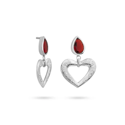 گوشواره نقره قلب