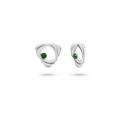 گوشواره نقره پیچک کوچک