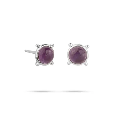 گوشواره نقره بنفشه