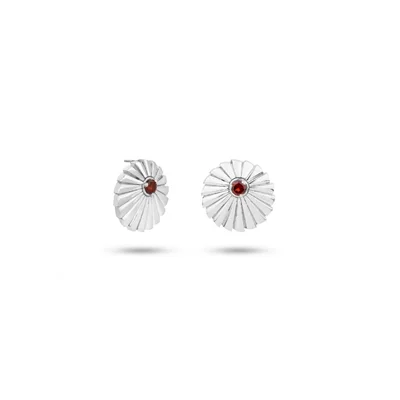 گوشواره نقره صدف کوچک