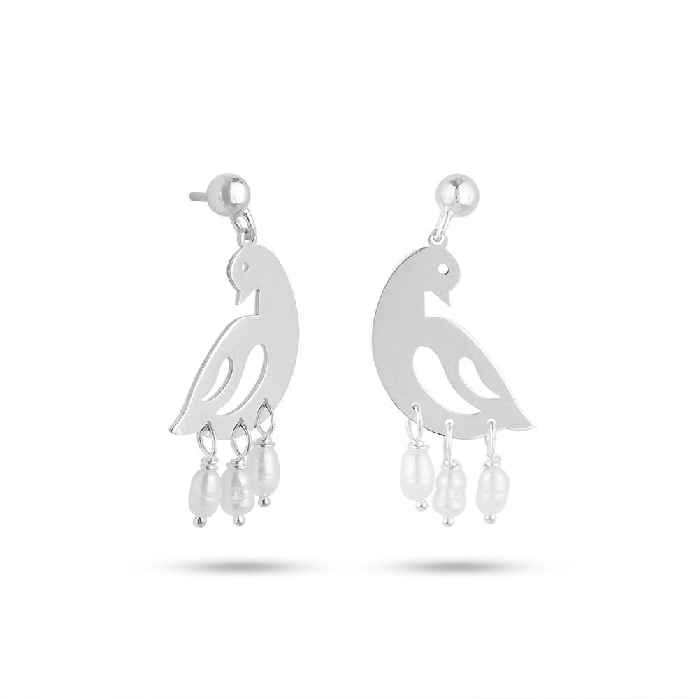 گوشواره نقره طاووس