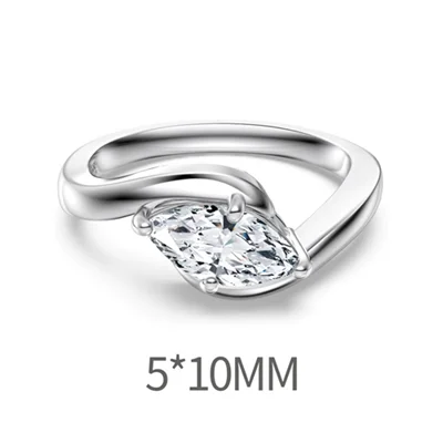 انگشتر نقره بریانته 5mm