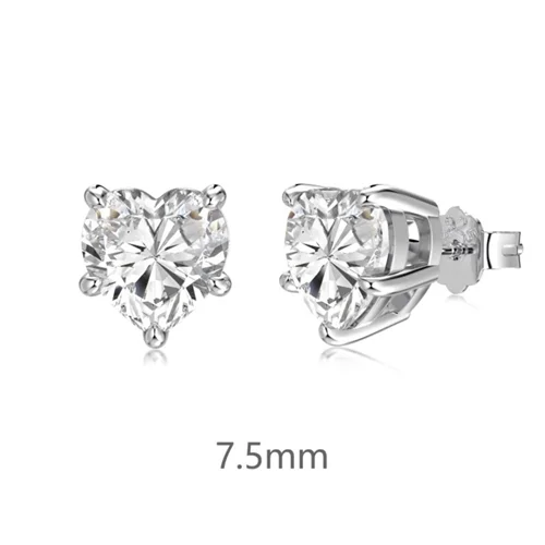 گوشواره نقره قلب بلا 7.5