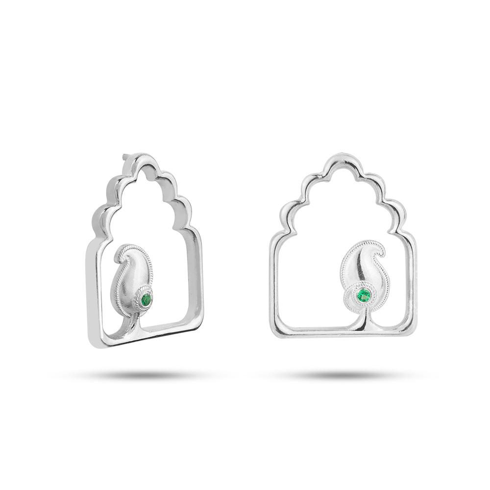 گوشواره نقره سرو