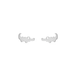 گوشواره نقره تمساح