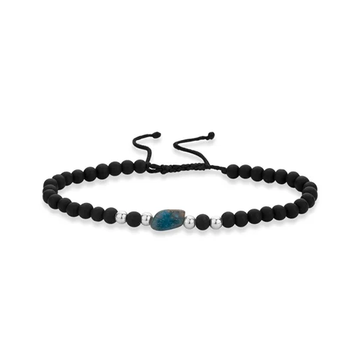 دستبند نقره مردانه امید