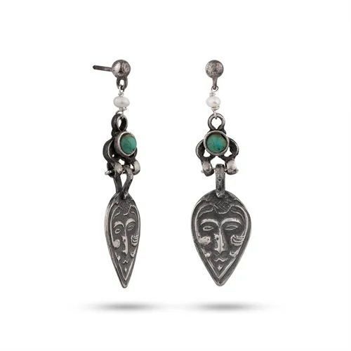 گوشواره نقره چهره