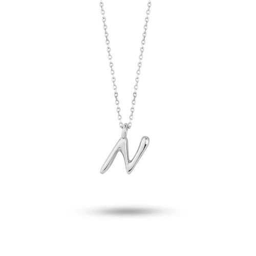 گردنبند نقره N