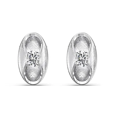 گوشواره نقره لوبیا سحر آمیز