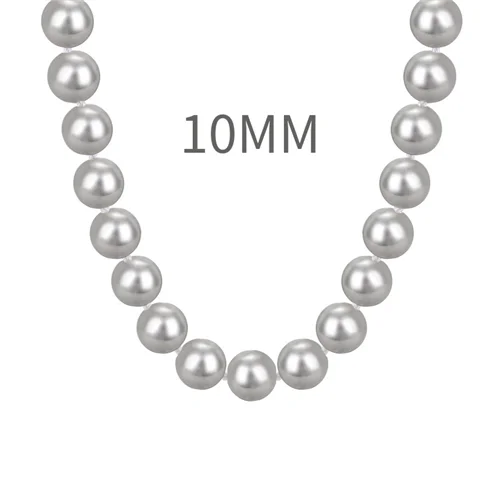 گردنبند نقره آکوا 10 خاکستری 45 سانت