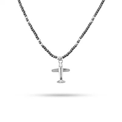 گردنبند نقره هواپیما