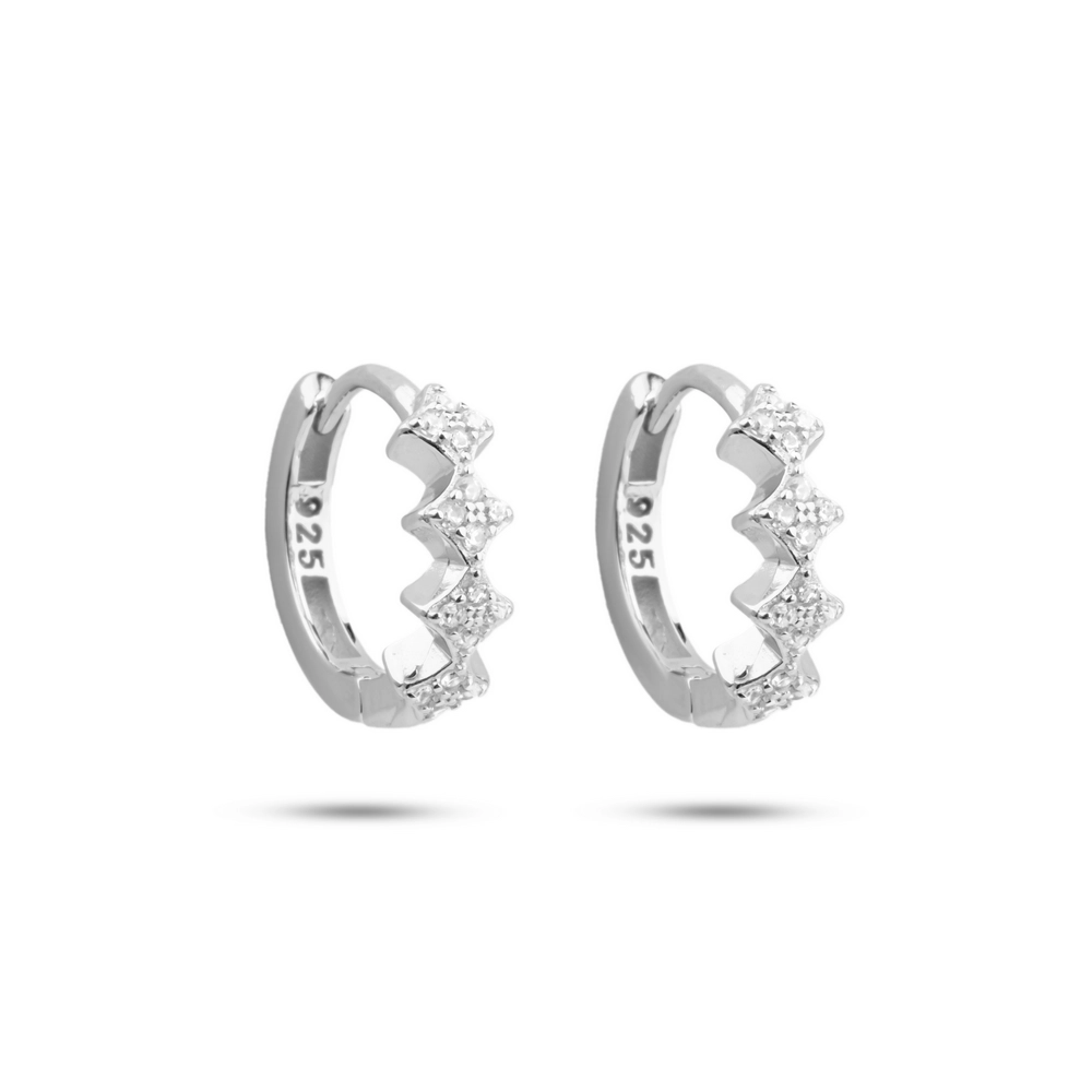 گوشواره نقره ساتین