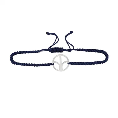 دستبند نقره مردانه سه راهی