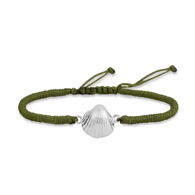 دستبند نقره گوش ماهی