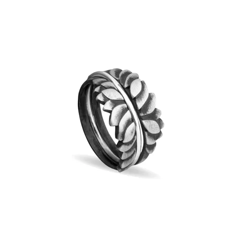 انگشتر نقره شب برگ