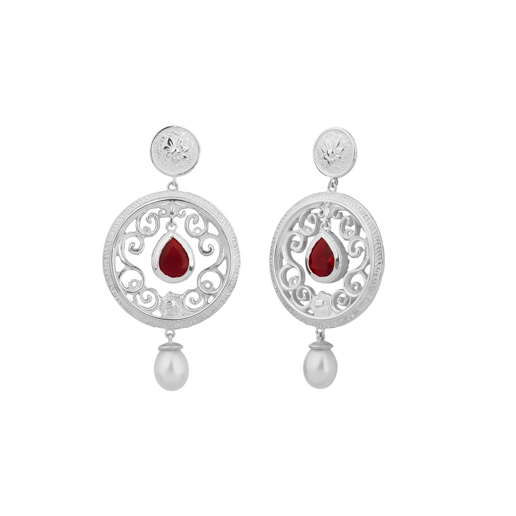 گوشواره نقره دلارا