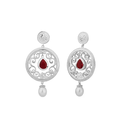 گوشواره نقره دلارا