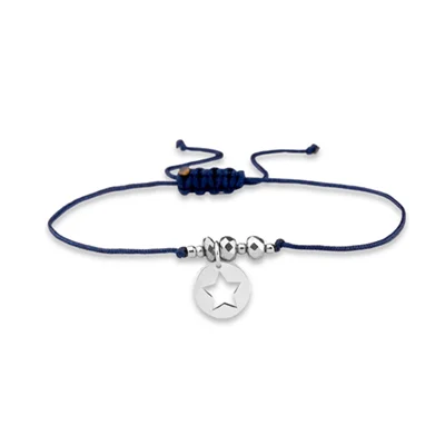 دستبند نقره ستاره بزرگ