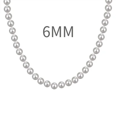 گردنبند نقره آکوا 6 خاکستری 40 سانت
