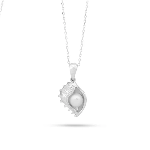 گردنبند نقره گوش ماهی